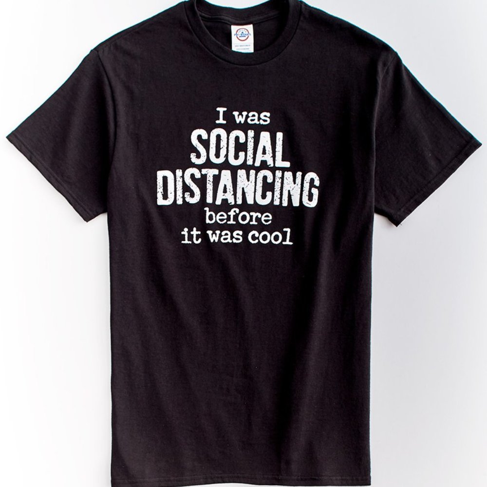 Plus/Reg Social Distancing Before it was Cool Graphic Tee